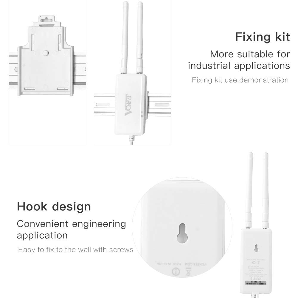 Amazon.co.jp: VONETS 工業用 無線lan 子機 2.4G Wi-Fi 中継機 ハイ