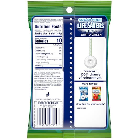 Lifesaver Mint Variety Pack of 4-2 of Each - Pep O Mint and Wint O Green - Individually Wrapped - Enjoy Anywhere and Anytime - image 5