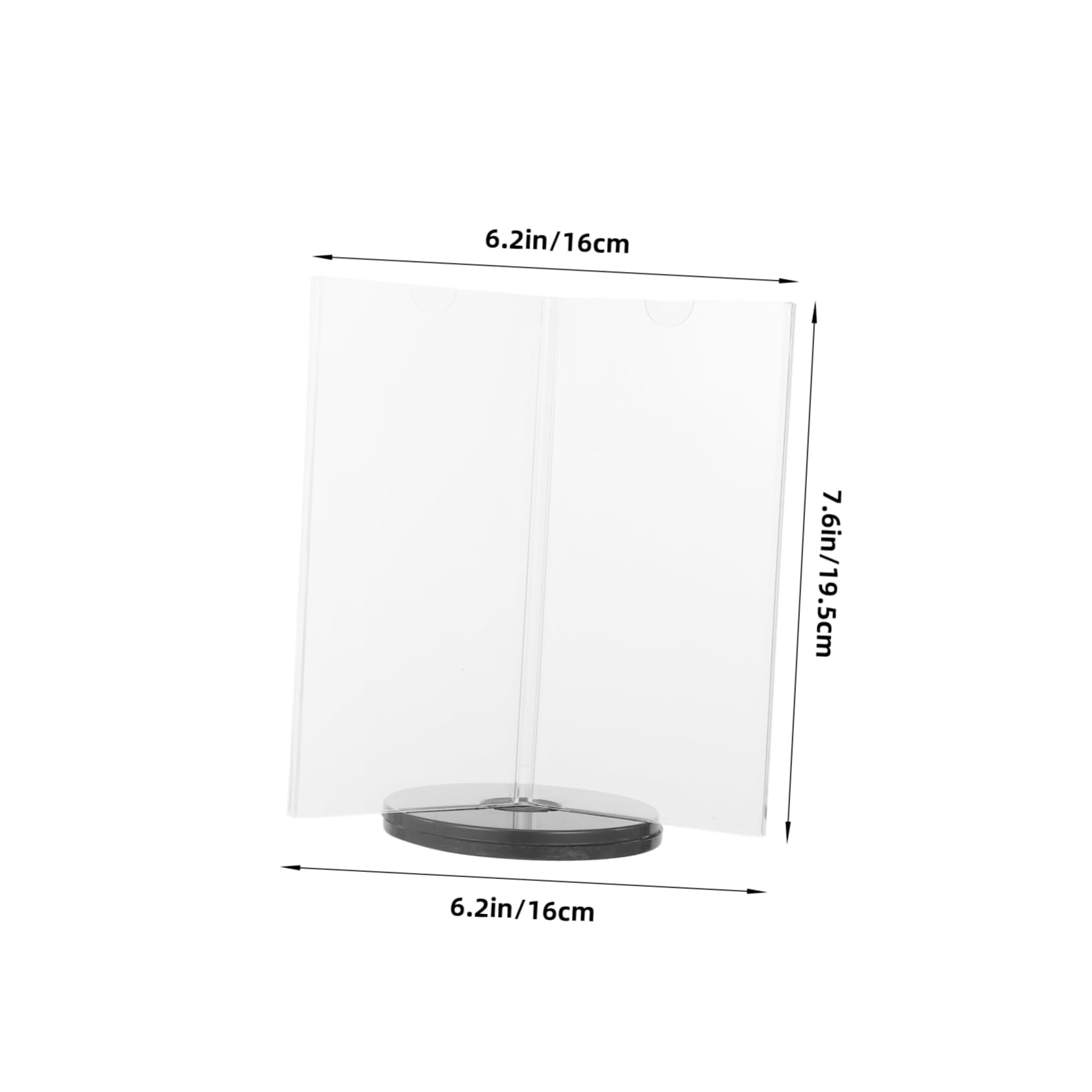 HAPINARY Acrylic Menu Display Stand 6-Sided Rotating Sign Holder Desktop Display Stand for Menus