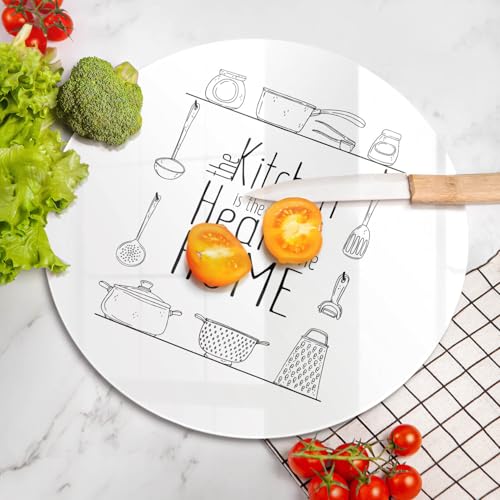 Planche à découper multifonctionnelle résistante cuisson 40cm Wallfluent avec phrase gravée - 5