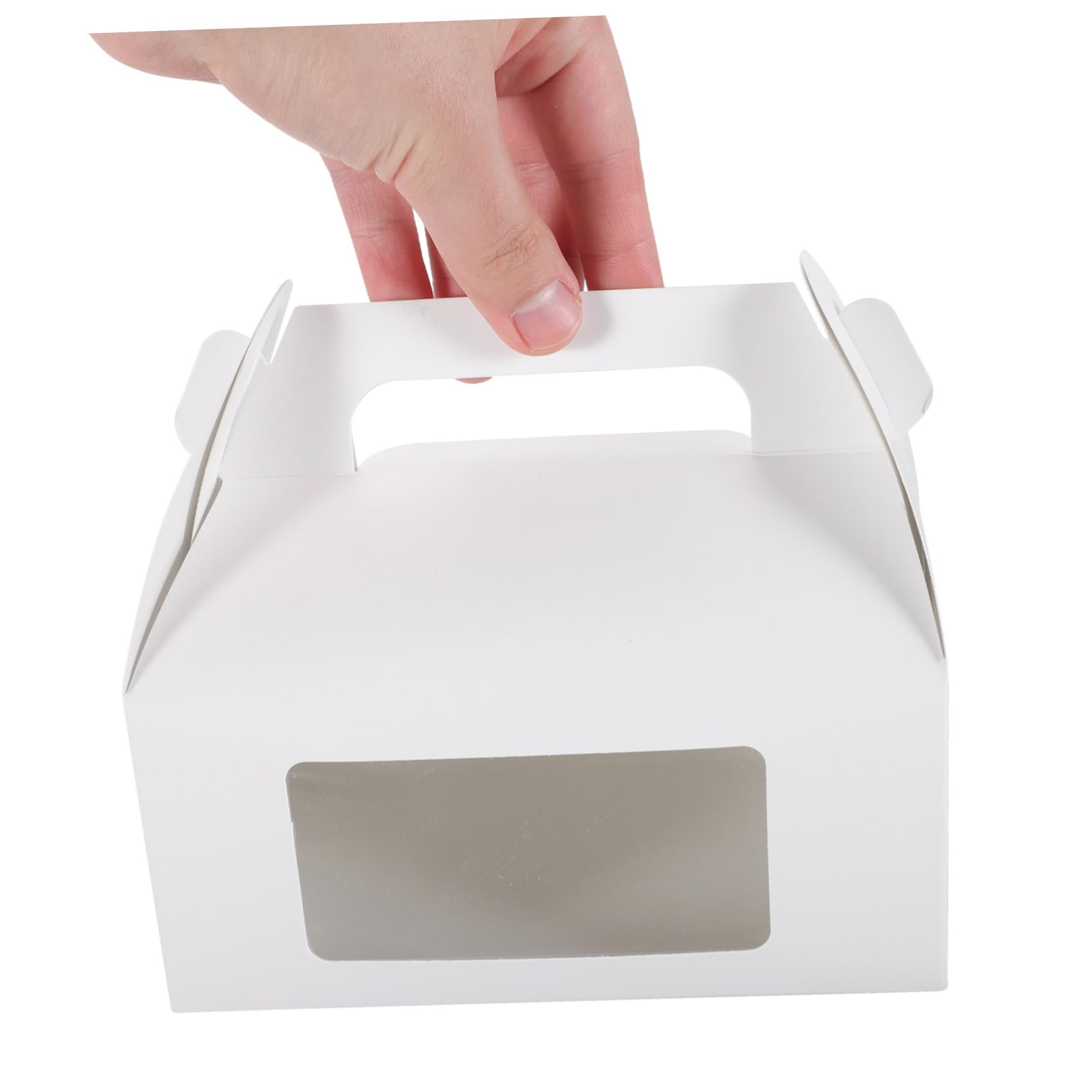 FRCOLOR 30pezzi Scatole Per Dolci Con Finestra Confezione Da Gable Boxes Bianco Per Feste e Compleanni Per Torte Biscotti e Dessert Per Regali e Confezioni Di Dolci
