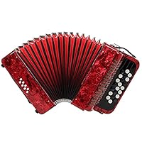 アコーディオン 赤 Amazon.co.jp: 22キー8ベースプロのアコーディオン、ストラップ