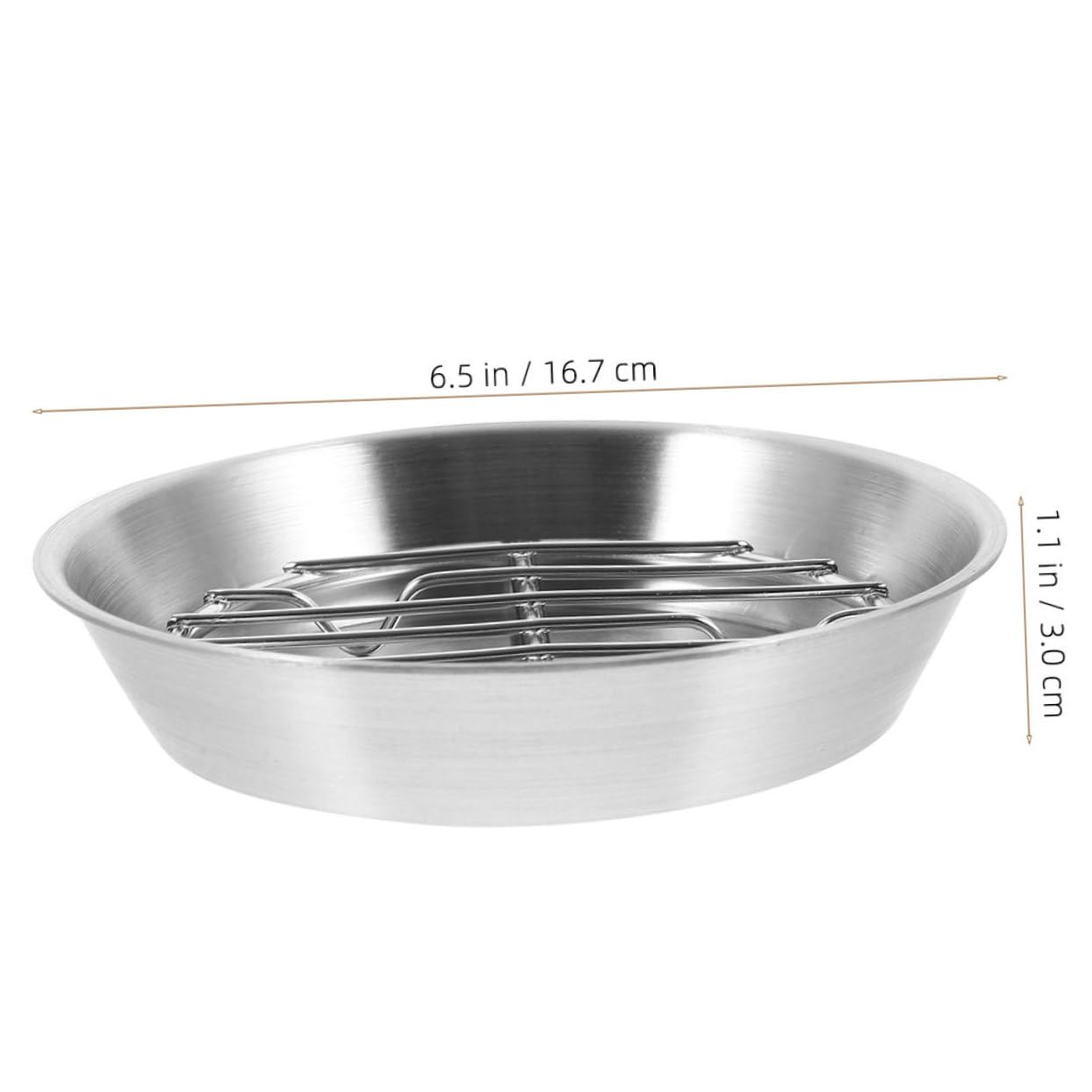 GRIRIW Stainless Steel Roasting Oven Pan with Oil Draining Feature Baking Tray for Toaster Oven Cooking Tray for Healthier Roasting and Efficient Meal Prep