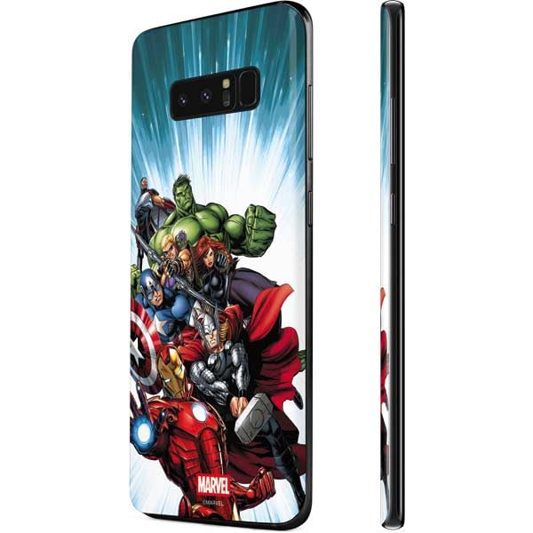 Skinit Decal Phone Skin Compatible with Galaxy Note 8 - Officially Licensed Marvel Avengers Team Design