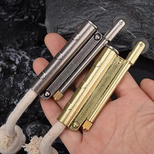 Encendedor Vintage de Metal con Cuerda a Prueba de Viento miniatura 5