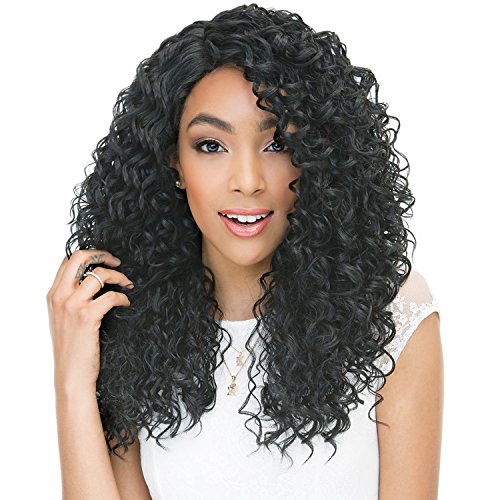 Janet Collection Human Hair Blend Wig Brazilian Scent Lace Rain (FS1B/30)