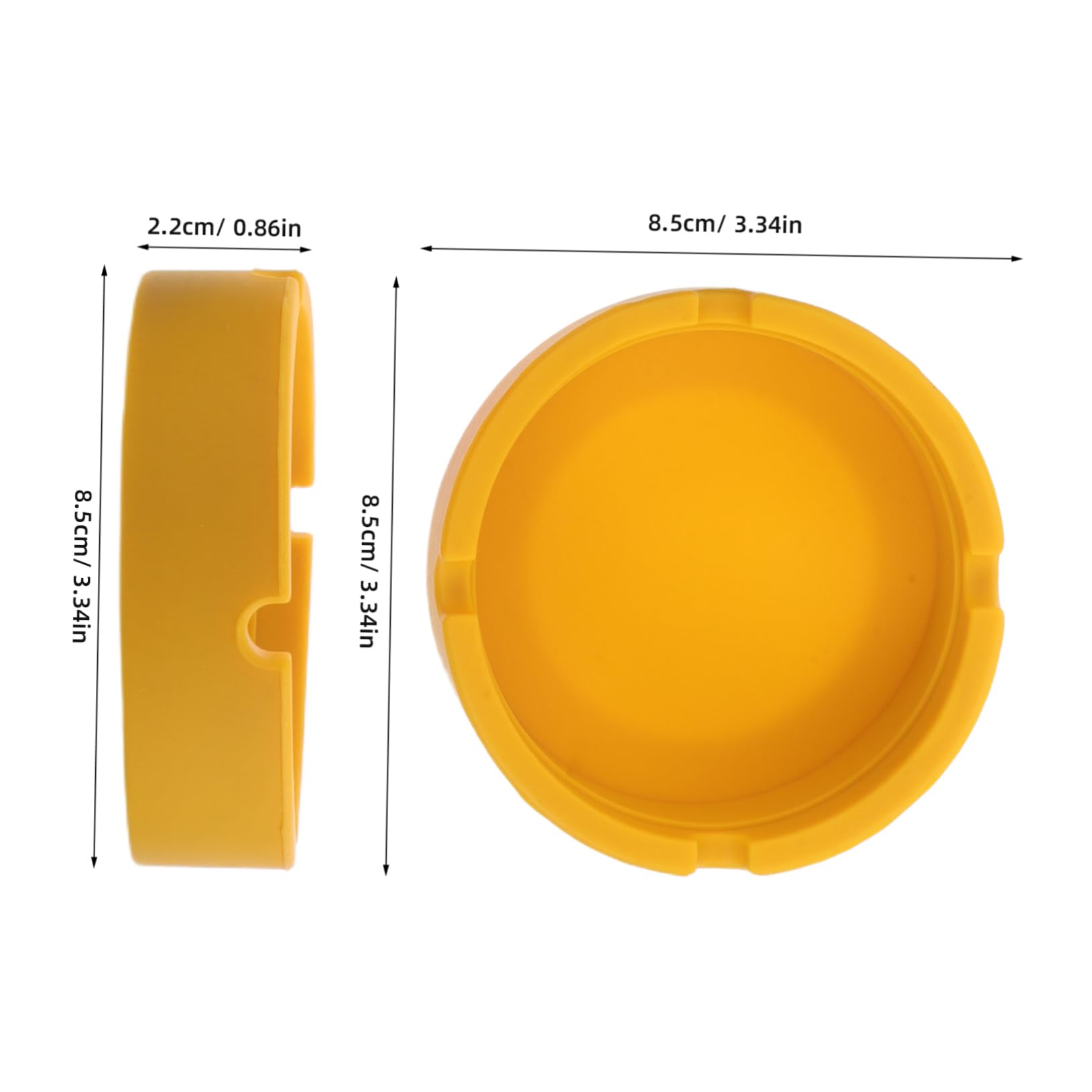 STOBAZA 3pcs Small Round Silicone Ashtray for Car Home Office Hotel Unbreakable Ash Holder Container for Indoor Outdoor Use Easy to Clean Durable Compact Design