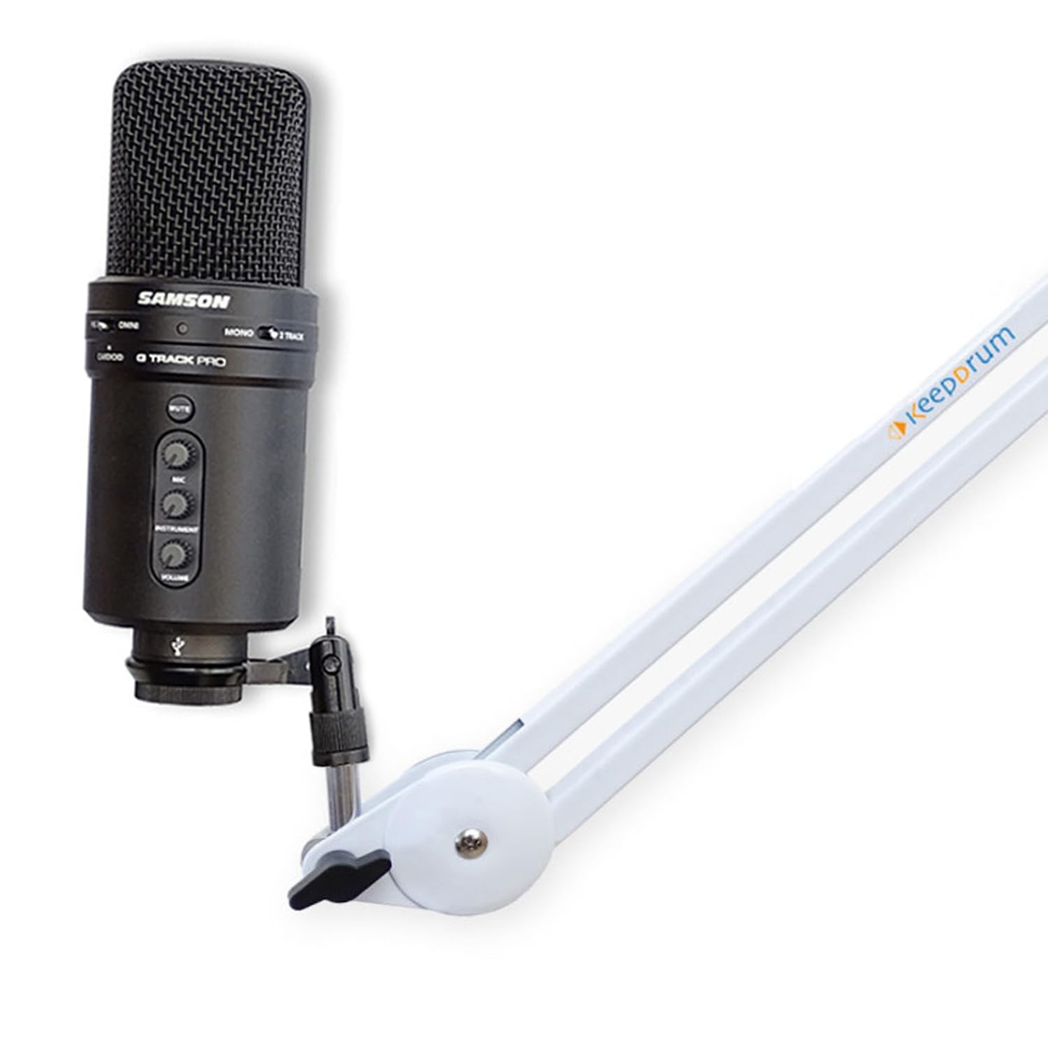 Samson G-Track Pro mikrofon USB z ramieniem mikrofonowym, biały