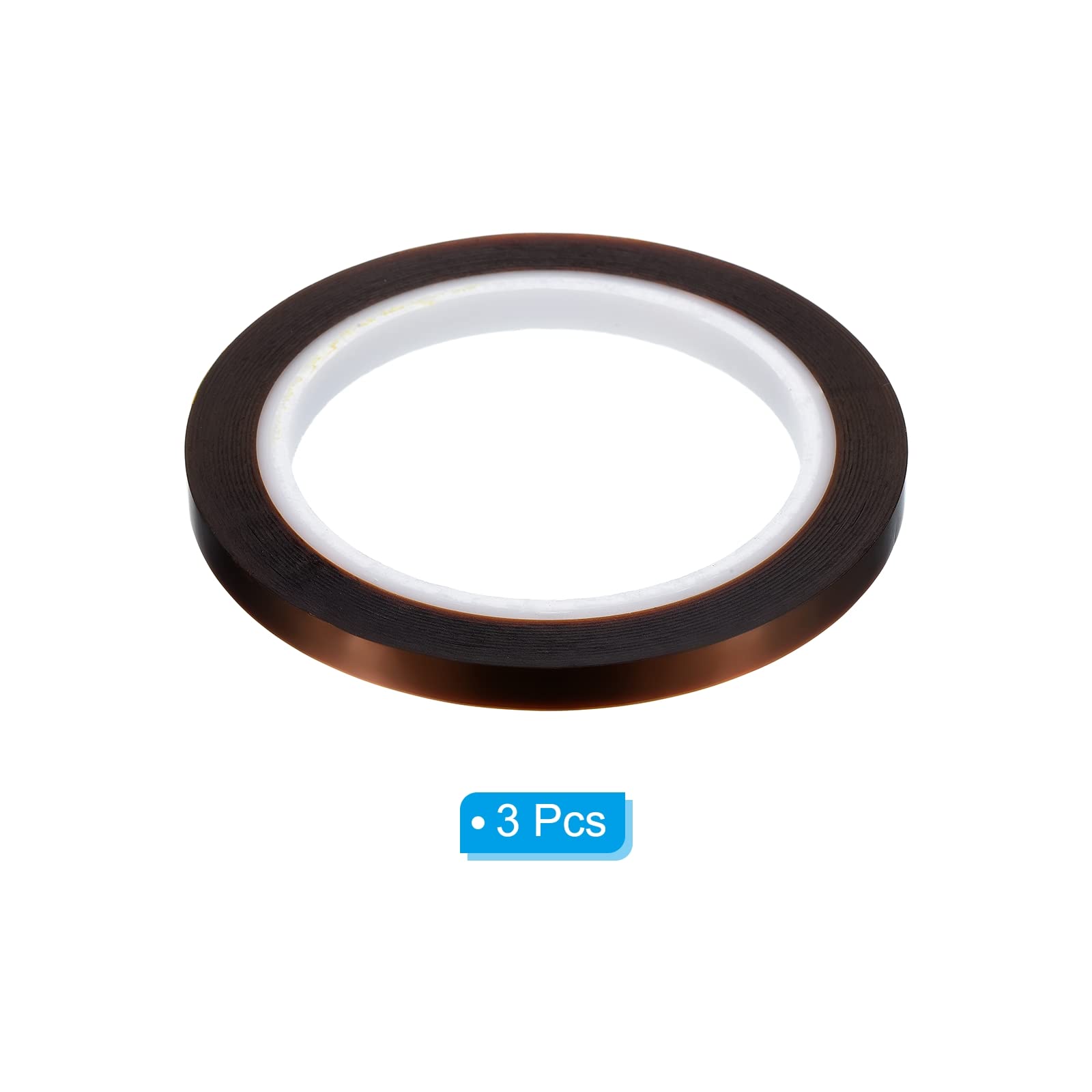 PATIKIL Whiteboard Tape 6mm X 66m, 3 Pack Thin Dry Erase Tape for Graphic Chart Marking DIY Art Brown - Image 3