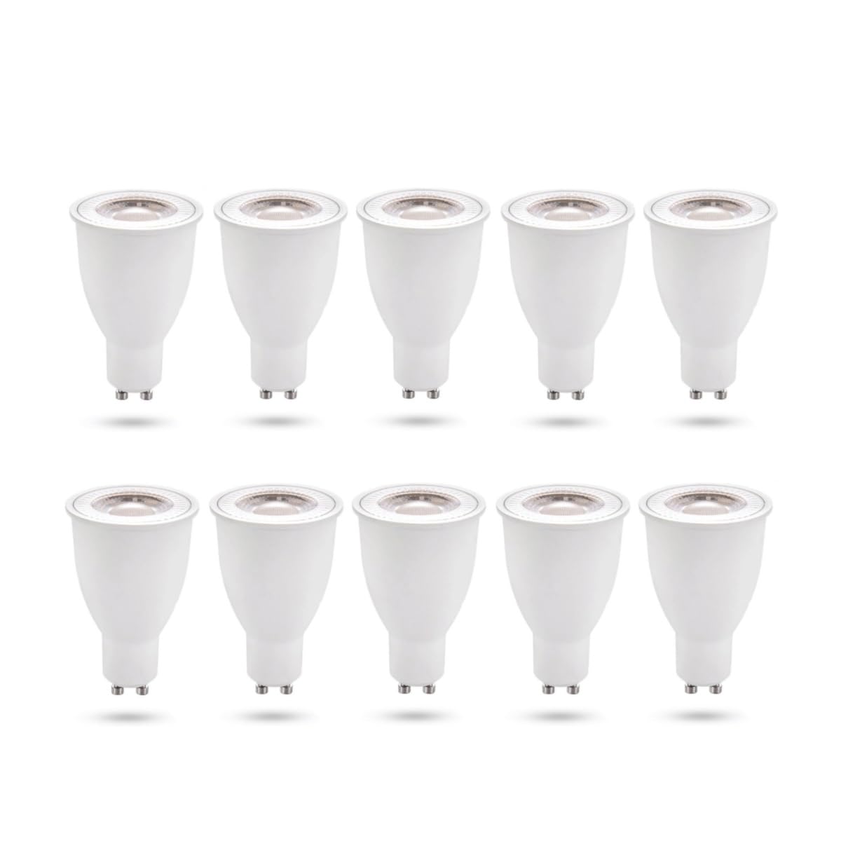 Gu10 LED-Glühbirne 15W, 100-265V Breite Spannung, kein Flimmerscheinwerfer,2835 LED-Chips, für Einbau-/Schienenbeleuchtung, Wohnzimmer in der Hausküche (230V-15W 10 Stück/warmes Licht 2700K)