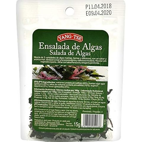 Yang- Tse- Ensalada de algas - Mezcla de Algas Marinas tiernas y deliciosas - Sabor Intenso y Aroma a Mar- bolsa 15 g Cover