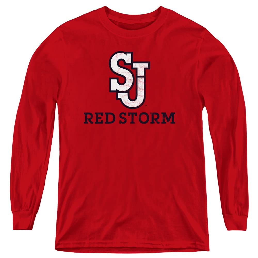 St. John's University Official Red Storm Logo Youth Long Sleeve T Shirt
