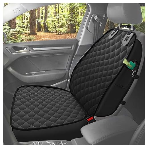 CICPAP Front Seat Cover for Dogs Car Seat Protector Waterproof Oxford 600D Durable Pet Car Seat Cover Front Seat Only for Cars Sedan Truck SUV Van & Pickup Black