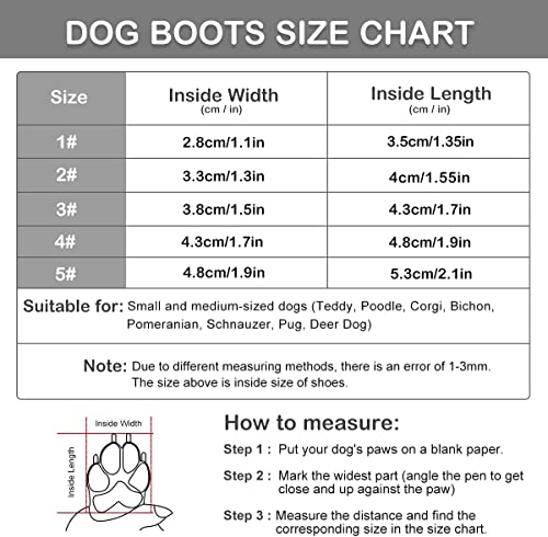 Image of KUTKUT Small Dog Boots, Breathable Shoes With Anti-Slip Rugged Sole, Hiking Boots With Reflective & Adjustable Strap Zipper Closure for Small Medium Dogs 4Pcs (Black Grey)