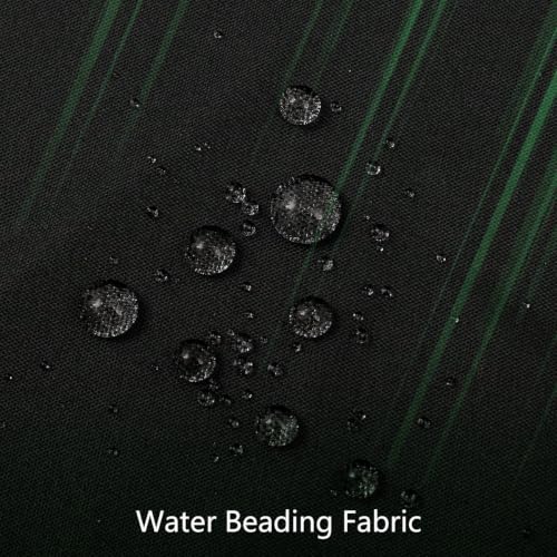 Image of AAtter Green and Black Shower Curtain, Modern Ombre, 72x72 Inch, 12 Hooks