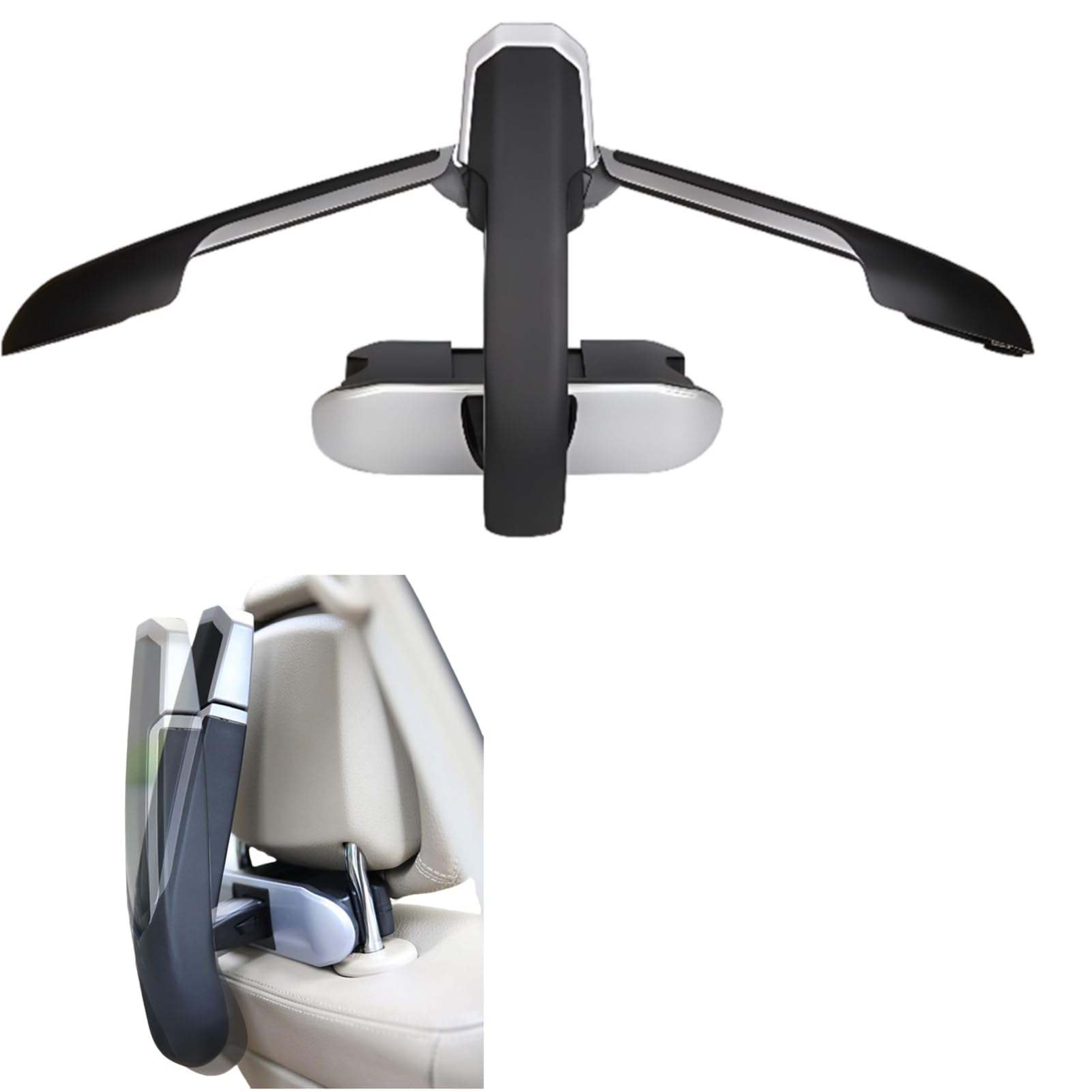 MOVKZACV Percha de ropa de coche,Percha de reposacabezas del asiento trasero del coche para la chaqueta de abrigo