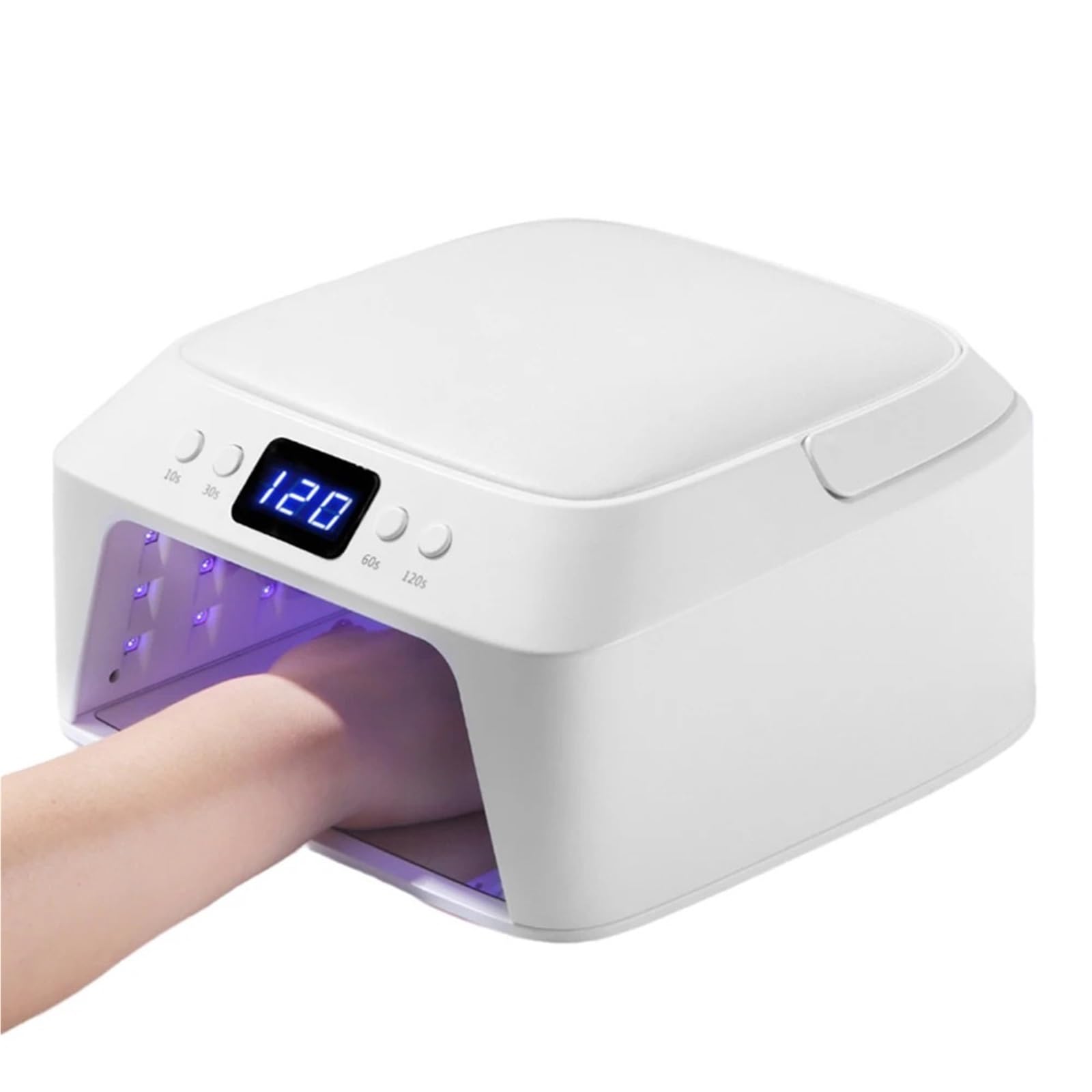 71 diod LED Lampa UV do paznokci Duża przestrzeń Suszarka z poduszką na dłonie Profesjonalna lampa Manicure Pedicure Praktyczny