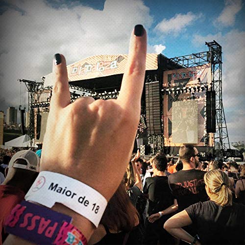 Pulseira de Identificação para Festas Tyvek Econômica Amarela (100)