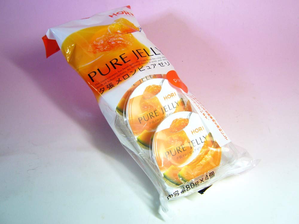 Amazon.co.jp: ホリ 夕張メロンピュアゼリー 80g×4個入り(袋) : 食品