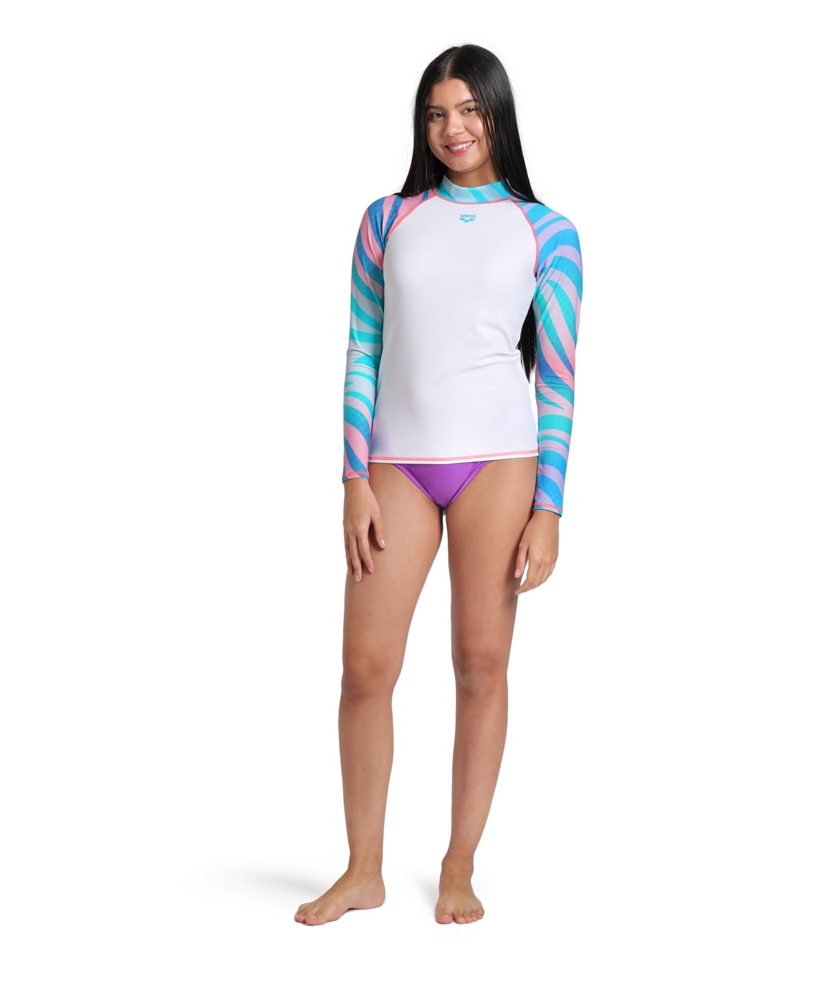 ARENA rash guard shirt Kobiety Women's Arena Rash Vest L/S Allover