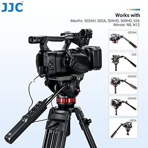 JJC Tripod Stand Pan Bar Remote Controller for Sony Camera Camcorder Cinema Camera with Multi & LANC Terminal on Manfrotto 502AH 502A 504HD 509HD 526 608 504X 526-1 612 Nitrotech N8 & N12 Fluid Head - Image 4