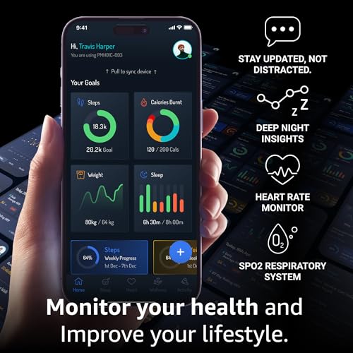 Image of pininfarina Sport Sintesi Smart Watch, Heart Rate Monitoring, Fitness Tracker, FKM Strap, Sleep Monitoring, GPS Tracker, 30-Day Battery Life, Android & iOS Compatible