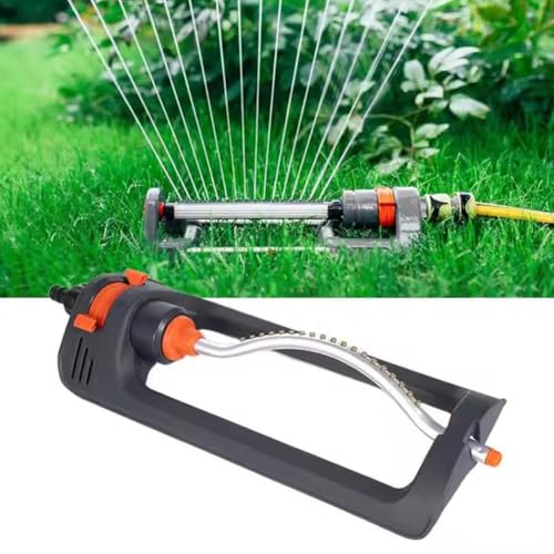 Aspersor de agua ajustable para césped y jardín, dispositivo de riego de 19 agujeros, 4 modos, ideal para riego agrícola en casa, jardín, aspersor automático de césped