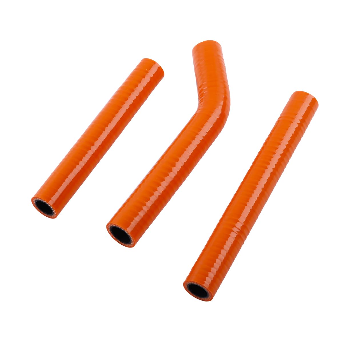 Set tubo radiatore in silicone per KTM 125 144 150 200 250 300 2007 2008 2009 2010 tubo radiatore esterno arancione interno nero