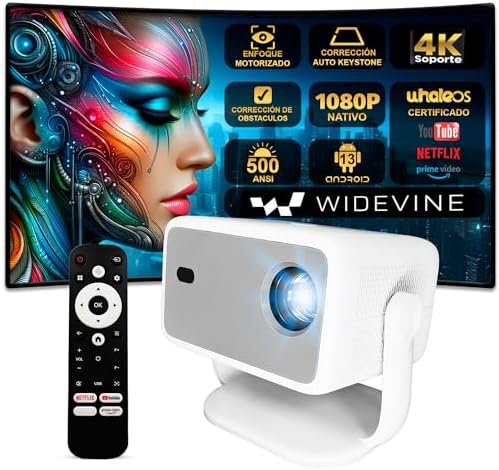Proyector 4K, Unicview TP350, Google Certificado Netflix, Videopr...