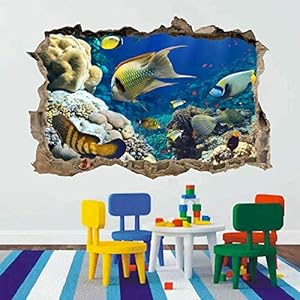 3D effect muurtattoo sticker doorbraak zelfklevende muurschildering muursticker stenen muur doorbraak muursticker tattoo…