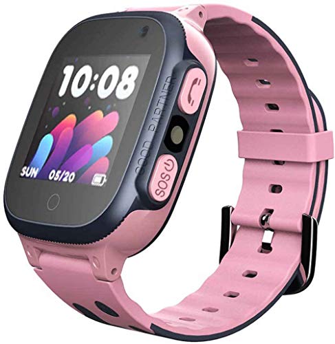 wasserdichte Smartwatches für Kinder, Uhren mit Touchscreen, wasserdichte Kinder mit Anti-Lost-Funktion, Geschenke für Jungen und Mädchen,rosa