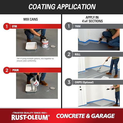 Rust-Oleum Concrete & Garage Floor Paint, Battleship Gray, 1 Gallon - image 7