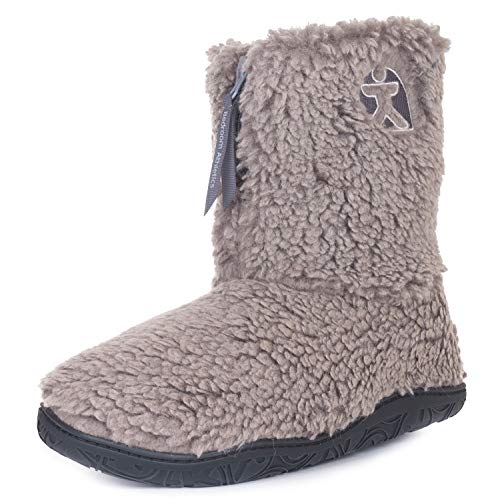 Bedroom Athletics Gosling Bottes dhiver en sherpa sans lacets avec pointe neige pour homme - Gris - Gris froid délavé., 42/44 EU