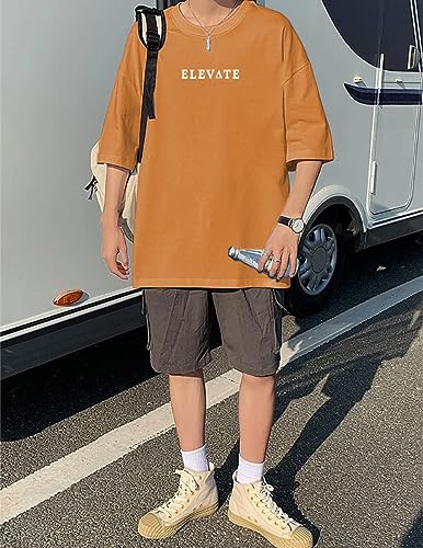 Image of Rigo Printed Oversized T-Shirts for Men | Drop Shoulder T-Shirt for Men