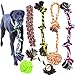 Youngever Lot de 6 Jouets pour Chien, Jouet Chien en corde pour Chien de Taille Moyenne à Grande
