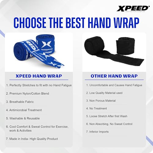 Image of Xpeed Printed Nylon Hand Wrap (Multicolour) - 1 Pair