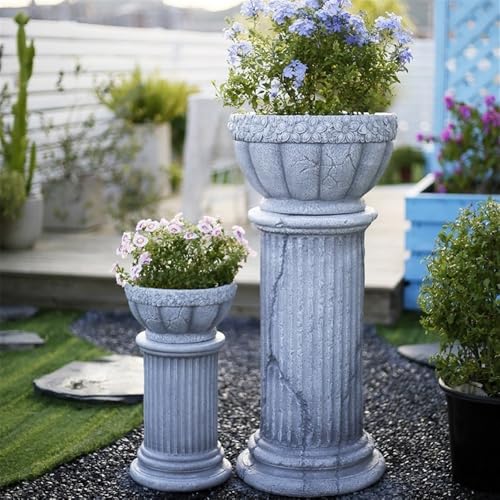 Pilier Romain décoratif grand socle pour statue et vase - 5