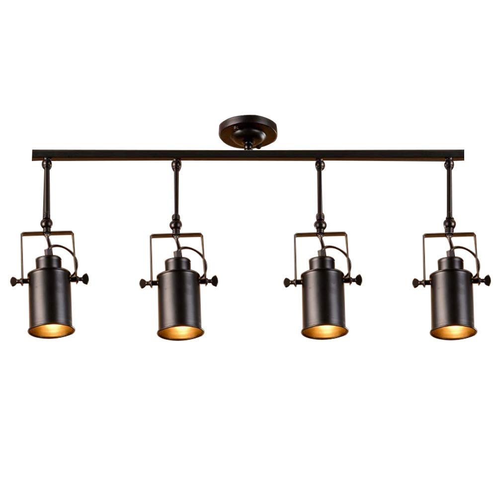 MMRTDJDR Tradycyjne lampy wiszące nowoczesne przemysłowe reflektory vintage minimalistyczny w stylu przemysłowym sufit wiszący światło ścieżki do odzieży showroom restauracja wyposażenie kawiarni