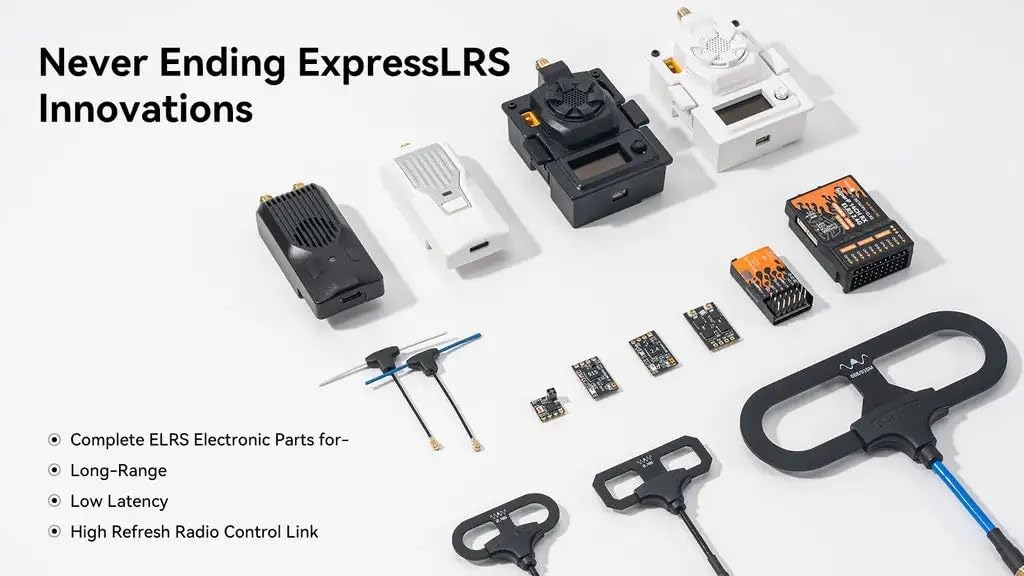 SPARKHOBBY Beta FPV elrs expresslrs Nano télécommande TX v2 Module 2,4ghz 915mhz 1000mw avec antenne t-LED pour Drones quadricoptères de Course rc (Nano V2 915MHz)