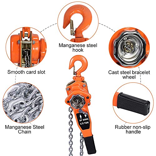 Paranco a Catena 1.5T Paranco a Cricchetto