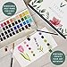 Vivart Premium 48‑Color Watercolor Set for Adults & Beginners – 48 Vivid Half‑Pans, 2 Artist‑Grade Brushes (Sizes 8 & 12), 20‑Sheet 300 gsm Cold‑Press Paper Pad & Step‑by‑Step e‑Course