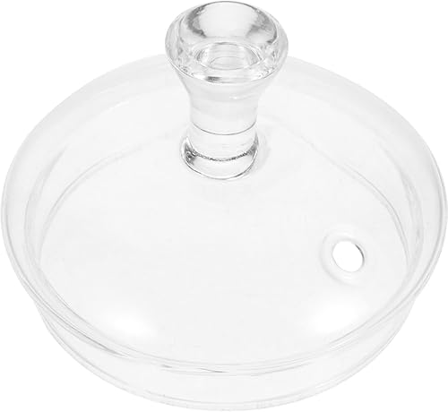 Luxshiny Tapa de vidrio para tetera, cubierta de vidrio para tetera, tapa de repuesto para tetera, tapa superior y floreciente, tapas de infusor de