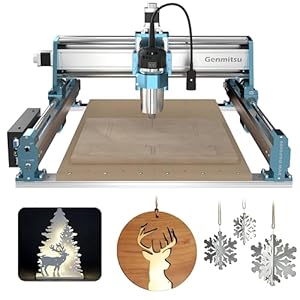 Genmitsu CNC-freesmachine 4040-PRO MAX voor het frezen van hout, metaal en acryl, GRBL-bediening, 3-assige graveermachine met 710 W trimmer en lineaire railaandrijving