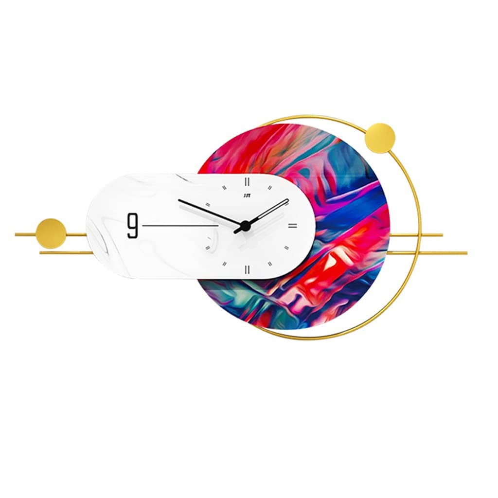 TYUHDUYUR Family Watch Wall Clock Nordic Dining Room TV Background Wall Living Room Wall Clock
