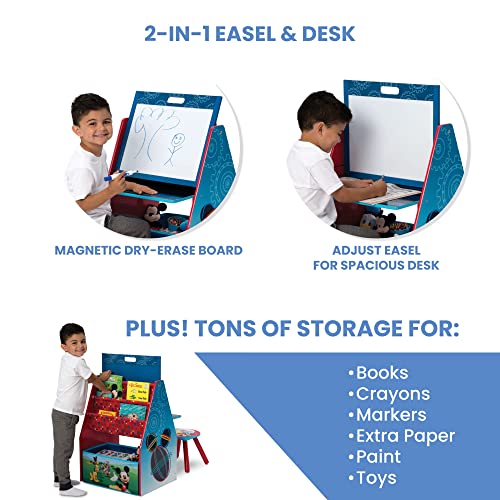 Image of Delta Children Easel and Play Station, Disney Mickey Mouse