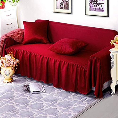 Housse drap de canapé réversible couleur unie 4 saisons 200x260
