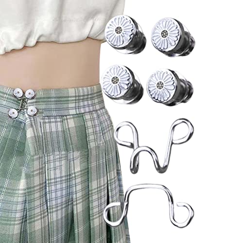 Extension de taille pour jeans | Extension de boucle de taille réglable | Serrage de taille pour pantalon parfait bouton instantané Swan-au