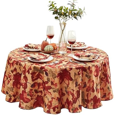 Newbridge Autumn Leaf Collage Tablecloth Cover