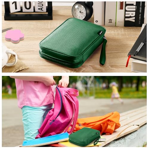 Zannaki Big Capacity Storage Pouch Marker Pen Pencil Case Simple Stationery Bag Box Art Tool & Sketch Storage Boxes for Bullet Journal Middle High School Office College Student Girl Women Adult Teen by Zannaki - Image 7