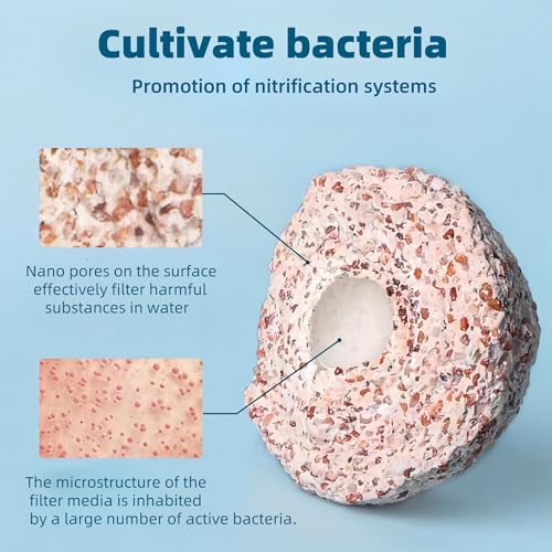 Image of 1.1 lbs Ceramic Bio Filter Balls for Aquarium, Fish Tank Filter Media Sphere for Freshwater & Saltwater, Koi Pond Sump Filter with Reusable Media Bag